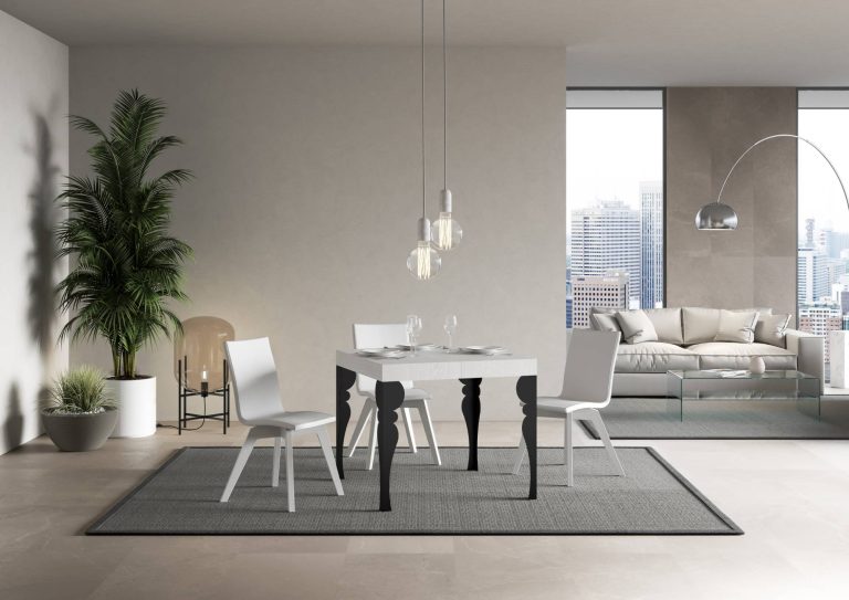 Tavolo Allungabile Paxon Premium 90 cm - Struttura Antracite