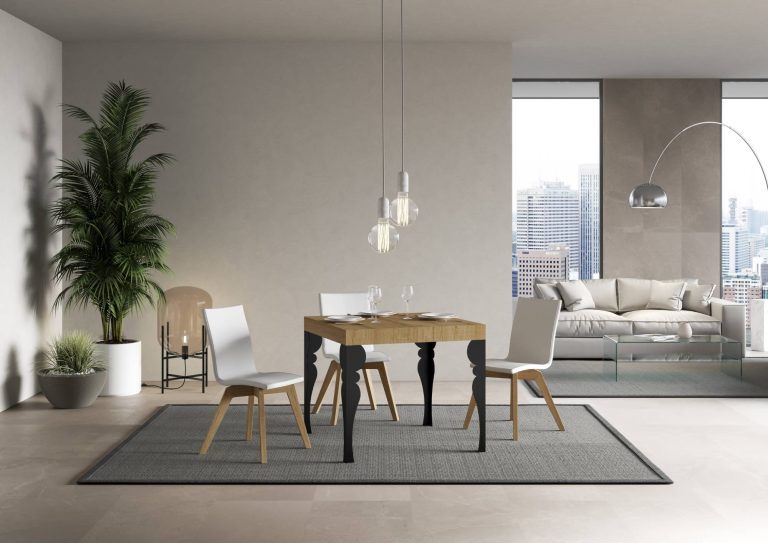 Tavolo Allungabile Paxon Premium 90 cm - Struttura Antracite