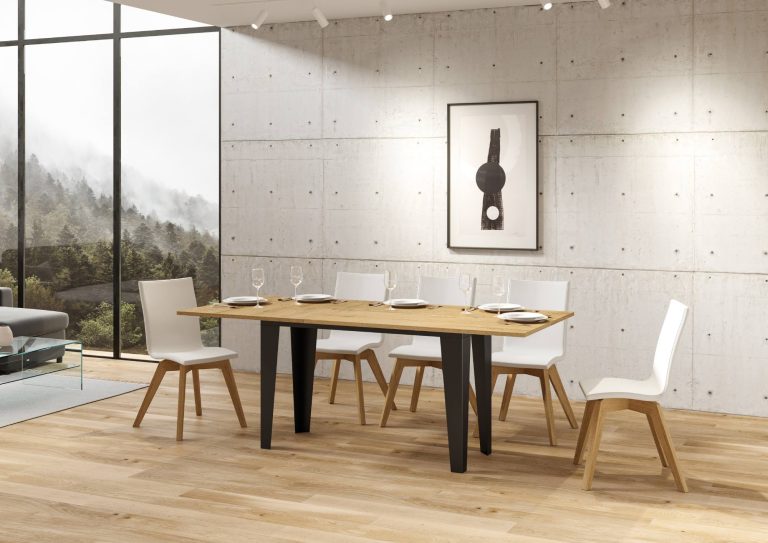 Tavolo Estensibile Flame Double P.90 - Design Pratico e Funzionale