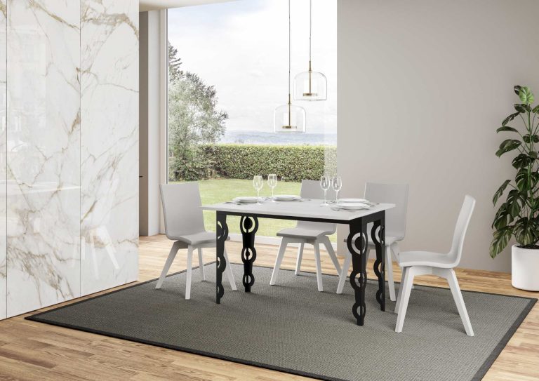 Tavolo Estensibile Karamay Double 90 - Struttura Antracite