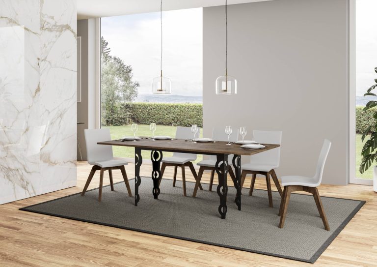 Tavolo Estensibile Karamay Double 90 - Struttura Antracite