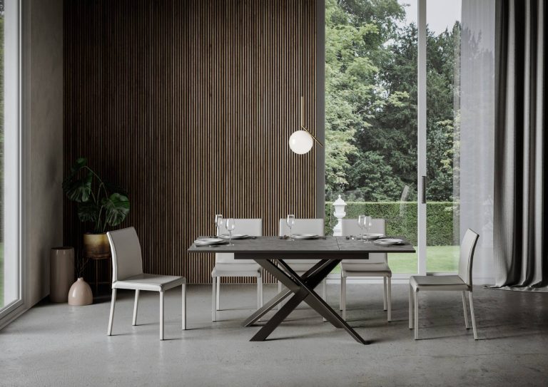 Ausziehtisch Ganty in elegantem Anthrazit