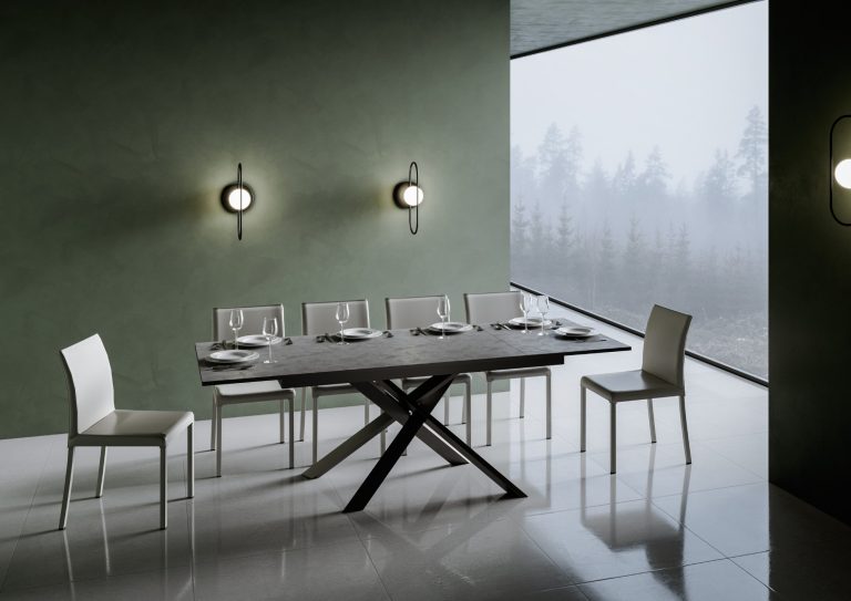 Ausziehtisch Ganty in elegantem Anthrazit