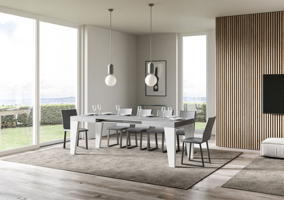 Tavolo allungabile Naxy Mix diversi colori Itamoby- gambe in diverse finiture