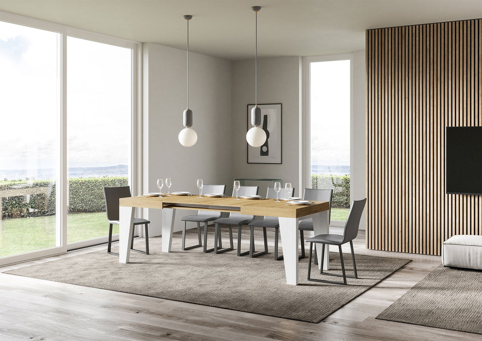 Tavolo allungabile Naxy Mix diversi colori Itamoby- gambe in diverse finiture