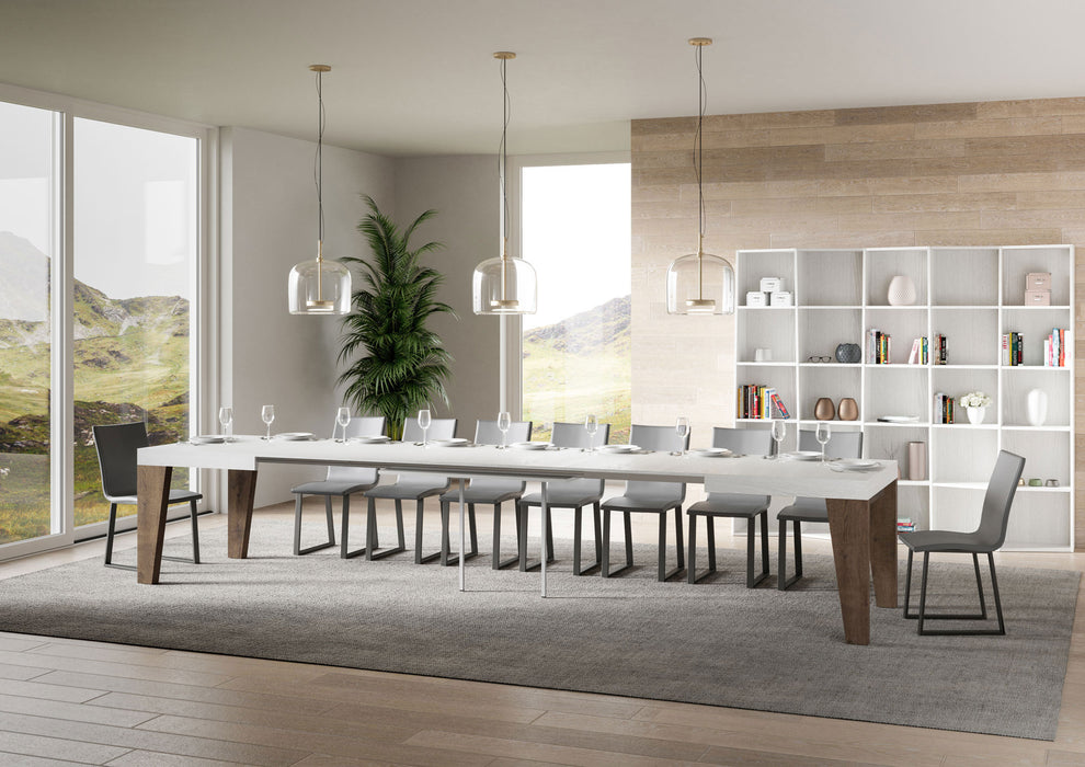 Tavolo allungabile Naxy Mix diversi colori Itamoby- gambe in diverse finiture