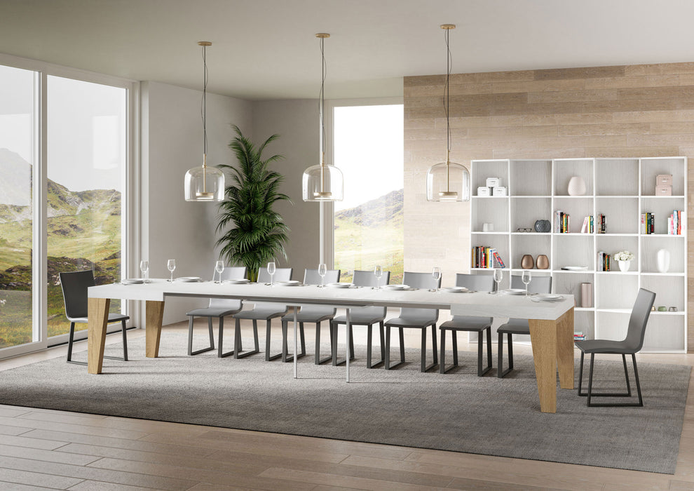 Tavolo allungabile Naxy Mix diversi colori Itamoby- gambe in diverse finiture