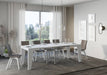 Tavolo allungabile Naxy bianco Itamoby esteso per 6 persone, perfetto per cene conviviali. Struttura robusta e moderna.