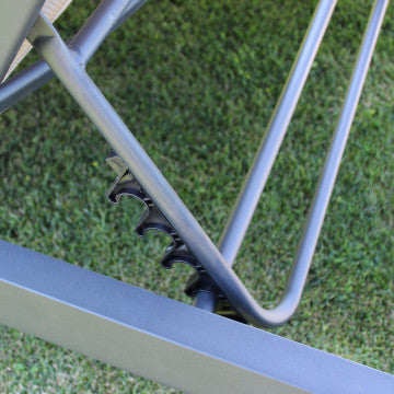 Gazebo letto struttura alluminio tettuccio apribile cuscini imbottiti