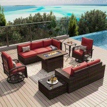 Set Tavolo e Sedie da Giardino Metallo Vetro 🪑