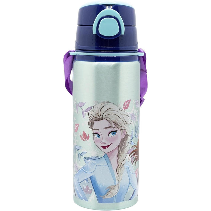 Borraccia Frozen Pop-up 730ml Alluminio con Cannuccia