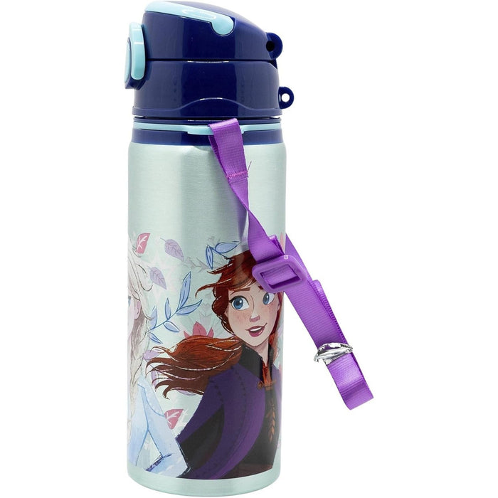 Borraccia Frozen Pop-up 730ml Alluminio con Cannuccia