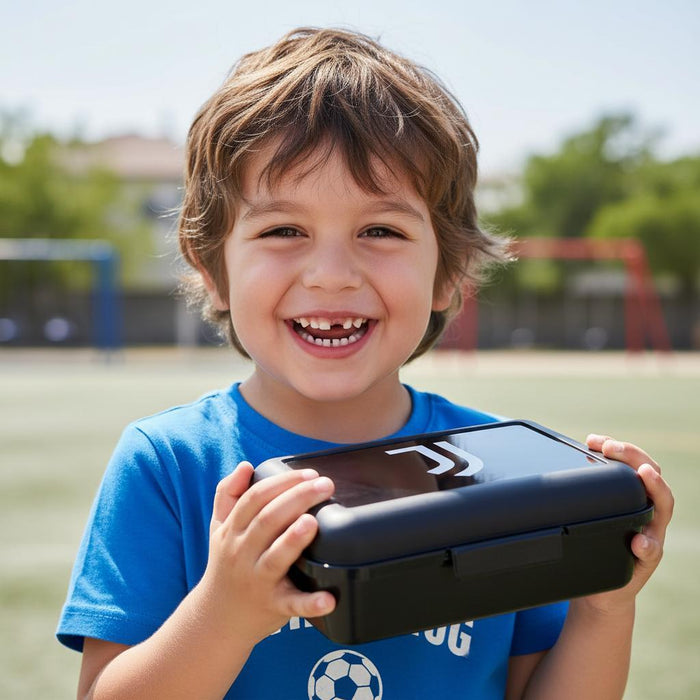 Lunch Box Nero Portamerenda Scuola Bambini