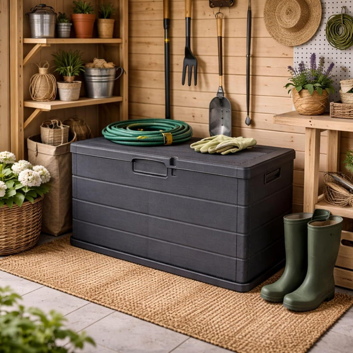 Baule Giardino 170L Resina Antracite Impermeabile