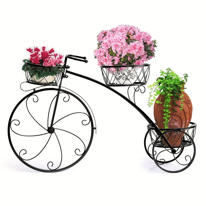 Vaso Triciclo 3 Livelli Metallo Stile Parigino 🚲