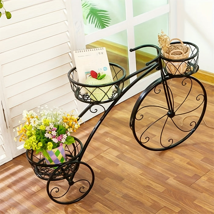 Vaso Triciclo 3 Livelli Metallo Stile Parigino 🚲