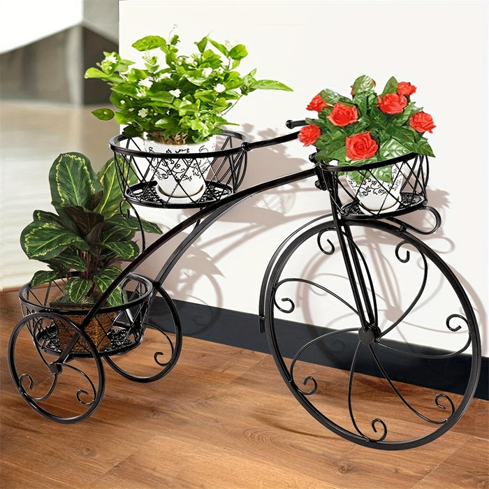 Vaso Triciclo 3 Livelli Metallo Stile Parigino 🚲