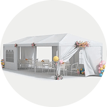 Gazebo Pieghevole 3x3m Bianco Impermeabile Oxford 600D