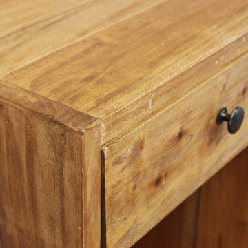 Mobiletto in legno riciclato marrone 35x30x55 cm con struttura