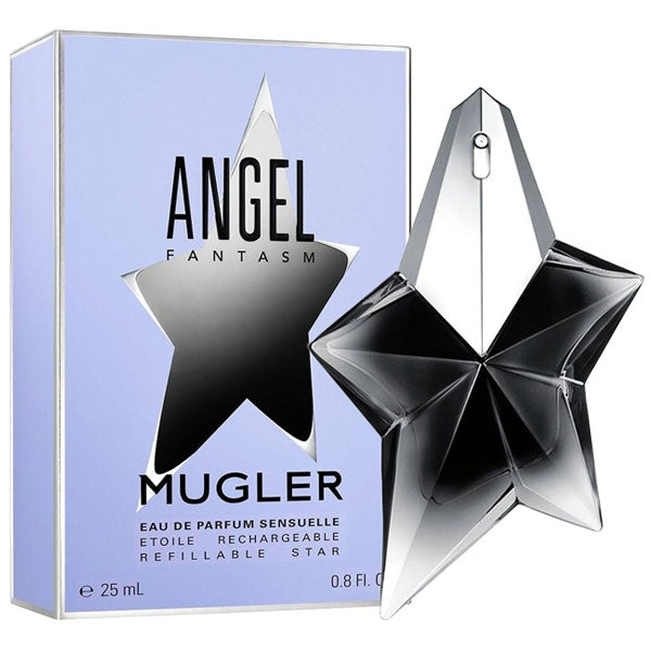  Stella in vetro nero e trasparente, design distintivo e sofisticato, perfetta come decorazione o contenitore di profumo Angel Fantasm