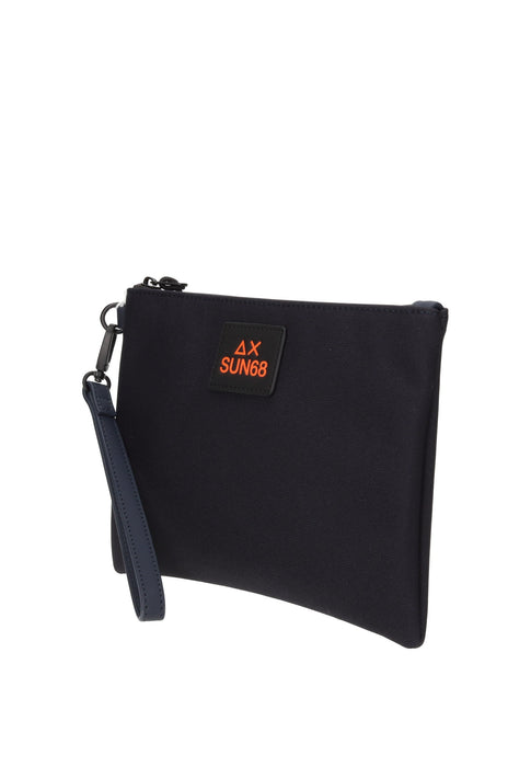 Pochette Everyday In Tessuto Con Chiusura A Zip E Tira Zip 23x16x2 Cm SUN68 Y36111