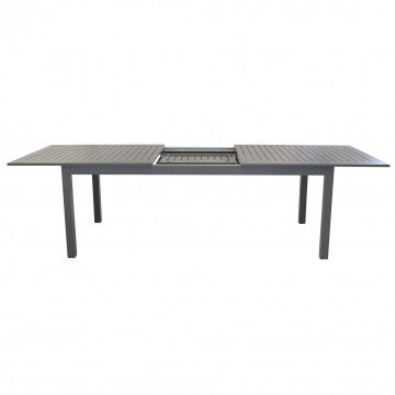 Tavolo allungabile in alluminio verniciato 220/280 x 100 cm