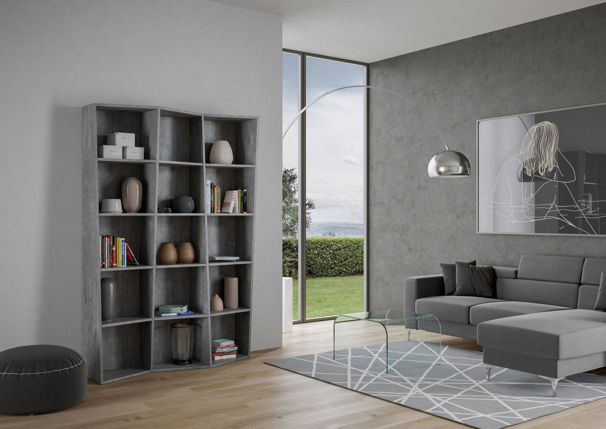 Librerie TREK Serie 3, 5, 7: Variazioni Dimensionali per Stile e Funzionalità Librerie made in italy Hobby Shop Solution Trek 3 Cemento 