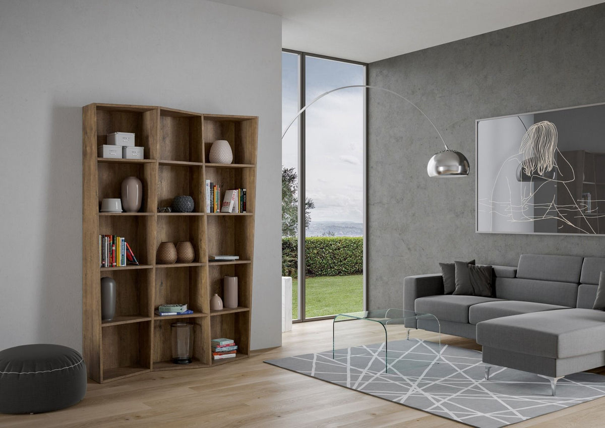Librerie TREK Serie 3, 5, 7: Variazioni Dimensionali per Stile e Funzionalità Librerie made in italy Hobby Shop Solution Trek 3 Noce 