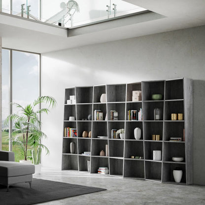 Librerie TREK Serie 3, 5, 7: Variazioni Dimensionali per Stile e Funzionalità Librerie made in italy Hobby Shop Solution Trek 7 Cemento 