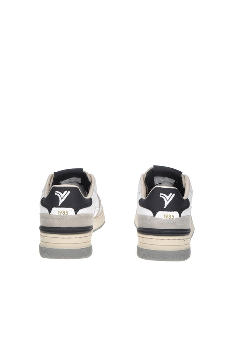 Sneaker Victoria C80 Classic In Pelle Con Chiusura A Lacci E Fondo In Gomma Con Para Alta Di 4 Cm