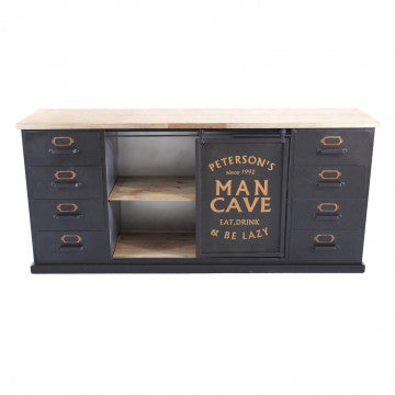 Mobile legno e acciaio dimensioni 164,5x40x74,5 cm peso 30 kg