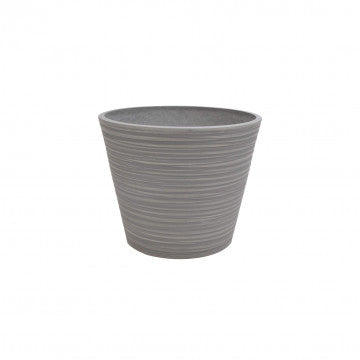 Vaso grande in fibra sintetica antracite Ø 41 cm altezza 33,3 cm