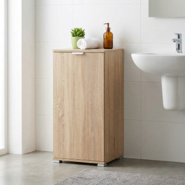 Mobiletto 1 anta in truciolare bilaminato, dimensioni 45x38x85 cm