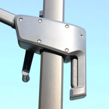 Ombrellone 2x3 m telo poliestere 180 gr antivento palo girevole