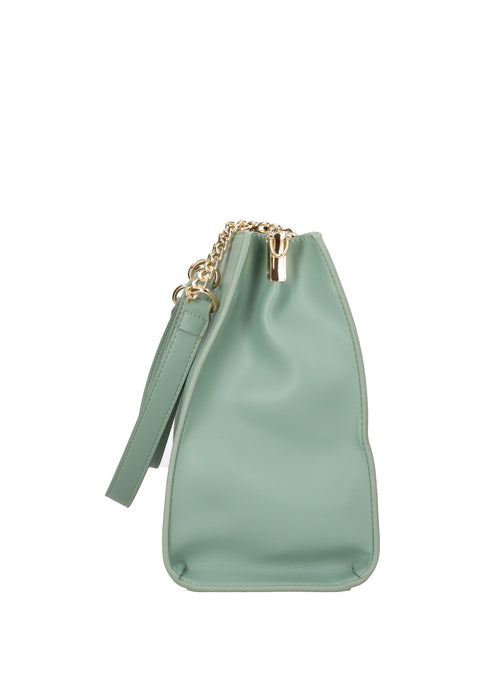 Valentino Bags Borsa A Spalla Hira In Ecopelle Con Chiusura Doppia Cerniera Calamita Tracolla 32x25x14 Cm