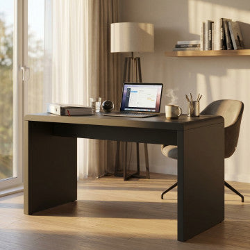 Tavolino in MDF laccato bianco, struttura minimal, peso 29 kg