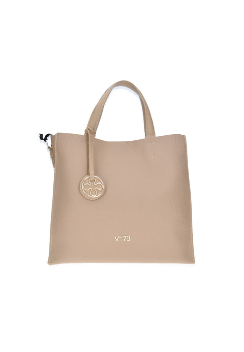 73BS9CI01 Borsa A Mano Blake In Ecopelle Con Chiusura A Cerniera E Tracolla 30x28x14 Cm Elegante