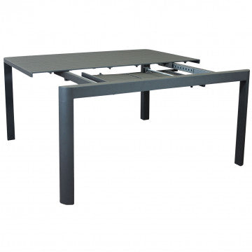 Tavolo allungabile in alluminio verniciato 100/150 x 150 cm