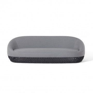 Divano 3 posti struttura alluminio corde 8mm dimensioni 220x91x71cm