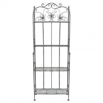 Étagère metallo 4 piani verniciato bianco ossidato 60x31x158 cm