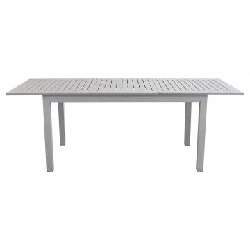 Tavolo allungabile alluminio 150/210x90 cm verniciato tortora
