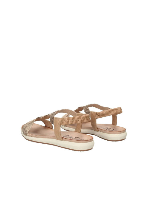 BZX63164 Sandalo Roma Exe In Tessuto Con Chiusura A Cinturino Sottopiede Imbottito E Fondo In Gomma Con Para Alta 2 Cm