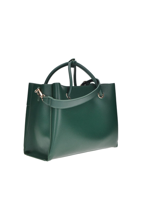 Shopping Alexia In Ecopelle Con Logo Minimal Sul Frontale Valentino Bags Misure 27x35x14 Cm Tracolla Rimovibile