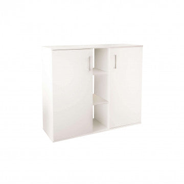 Mobiletto Frank Bianco 2 Ante 3 Mensole 101,5x35x87h cm