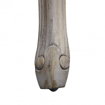 Panca in legno rivestimento velluto grigio 113 x 48 x 45-60 cm