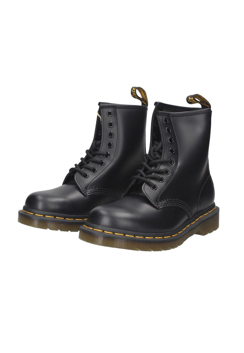 Stivale 1460 Liscio In Pelle Dr. Martens Con Lacci A 8 Fori Sottopiede Imbottito E Fondo Gomma Giallo Goodyear