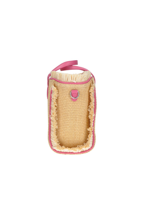 Borsa A Mano KUVE Ibiza In Raffia Con Chiusura A Cerniera E Tracolla Dimensioni 33x25x14 Cm