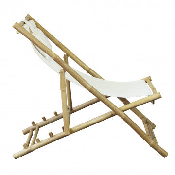 Sdraio dondolo in bamboo con cuscino 117x60x68 cm peso 6 kg
