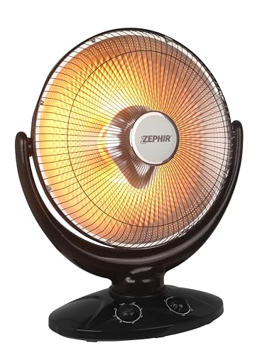 Stufa Parabola Oscillante Carbonio 32cm 500/1000W