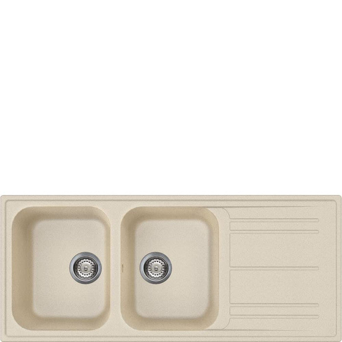 Lavello Reversibile Smeg Due Vasche Avena